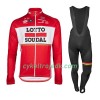 Cykeltøj Langærmet + Bib Cykelbukser Dame 2017 Lotto Soudal N001